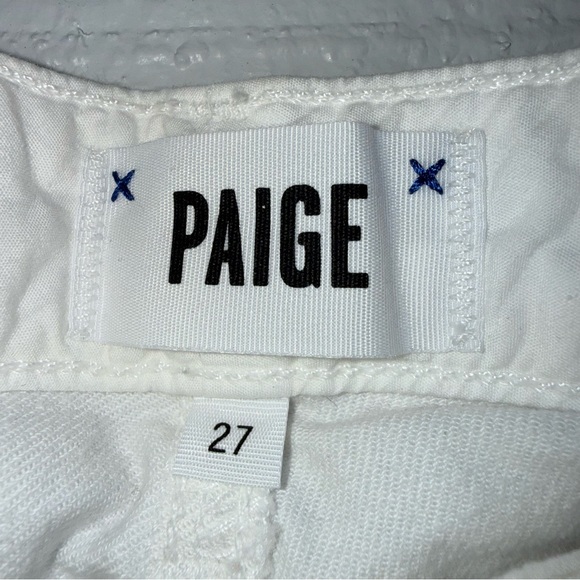 PAIGE Women’s White Denim Bermuda Shorts Size 27 Anthropologie NWT - Picture 9 of 14